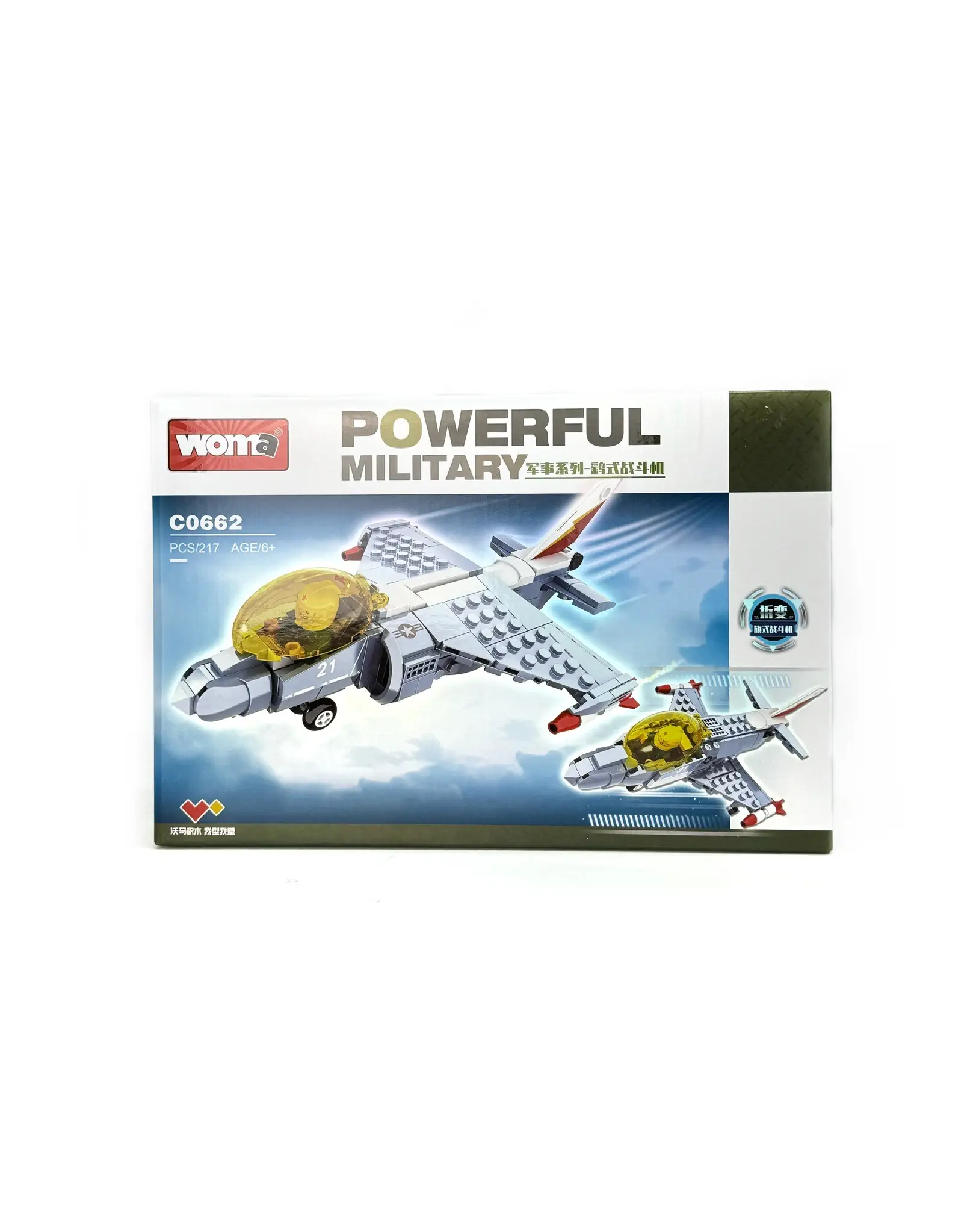 Конструктор Woma Powerful Military C0662 Военный самолет